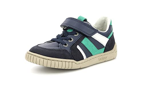 Kickers Jungen Windo Sneaker Mitte oben, Marine Bleu Vert, 26 EU von Kickers