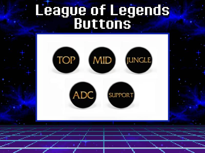 League Of Legends Set Von 5 Rollen Button Pins, 1.25'' League Of Legends Set Von 5 Rollen Button Pins, 1.25'' von KickinRadShop