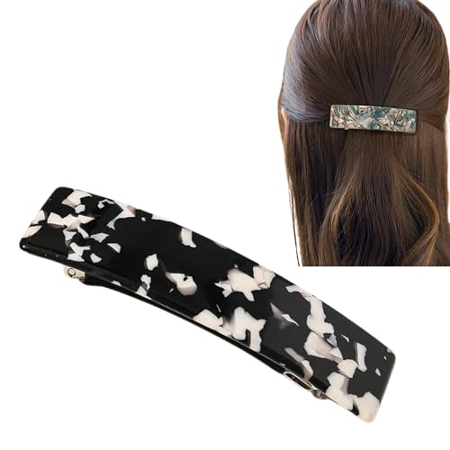 Kicura® - Elegante rechteckige Haarklammer Haarspange für Damen - in verschiedenen Varianten, Ausführung:Elegance - 000019, Anzahl:1 stück (1er Pack) von Kicura
