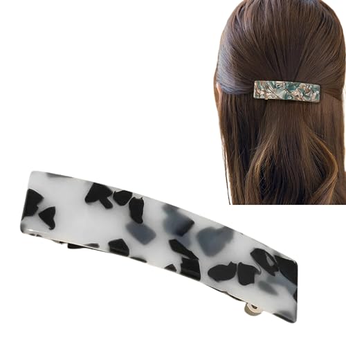 Kicura® - Elegante rechteckige Haarklammer Haarspange für Damen - in verschiedenen Varianten, Ausführung:Elegance - 000021, Anzahl:1 stück (1er Pack) von Kicura