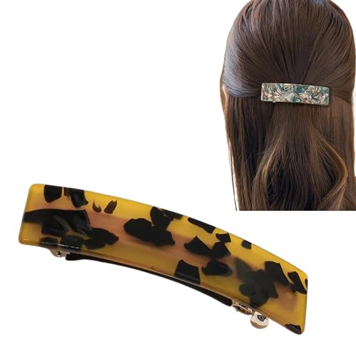 Kicura® - Elegante rechteckige Haarklammer Haarspange für Damen - in verschiedenen Varianten, Ausführung:Elegance - 000022, Anzahl:1 stück (1er Pack) von Kicura