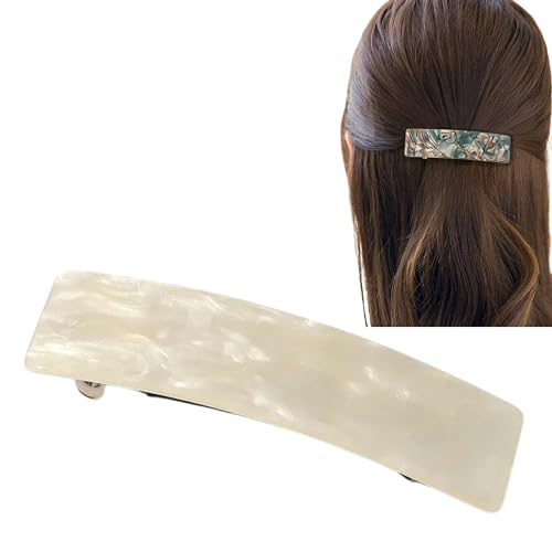 Kicura® - Elegante rechteckige Haarklammer Haarspange für Damen - in verschiedenen Varianten, Ausführung:Elegance - 000031, Anzahl:1 stück (1er Pack) von Kicura