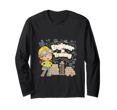 Ingenieur in Ausbildung – niedliches zukünftiges Ingenieur-Design für Mädchen Langarmshirt Ingenieur in Ausbildung – niedliches zukünftiges Ingenieur-Design für Mädchen Langarmshirt von Kid Engineer dream career for special day Birthday