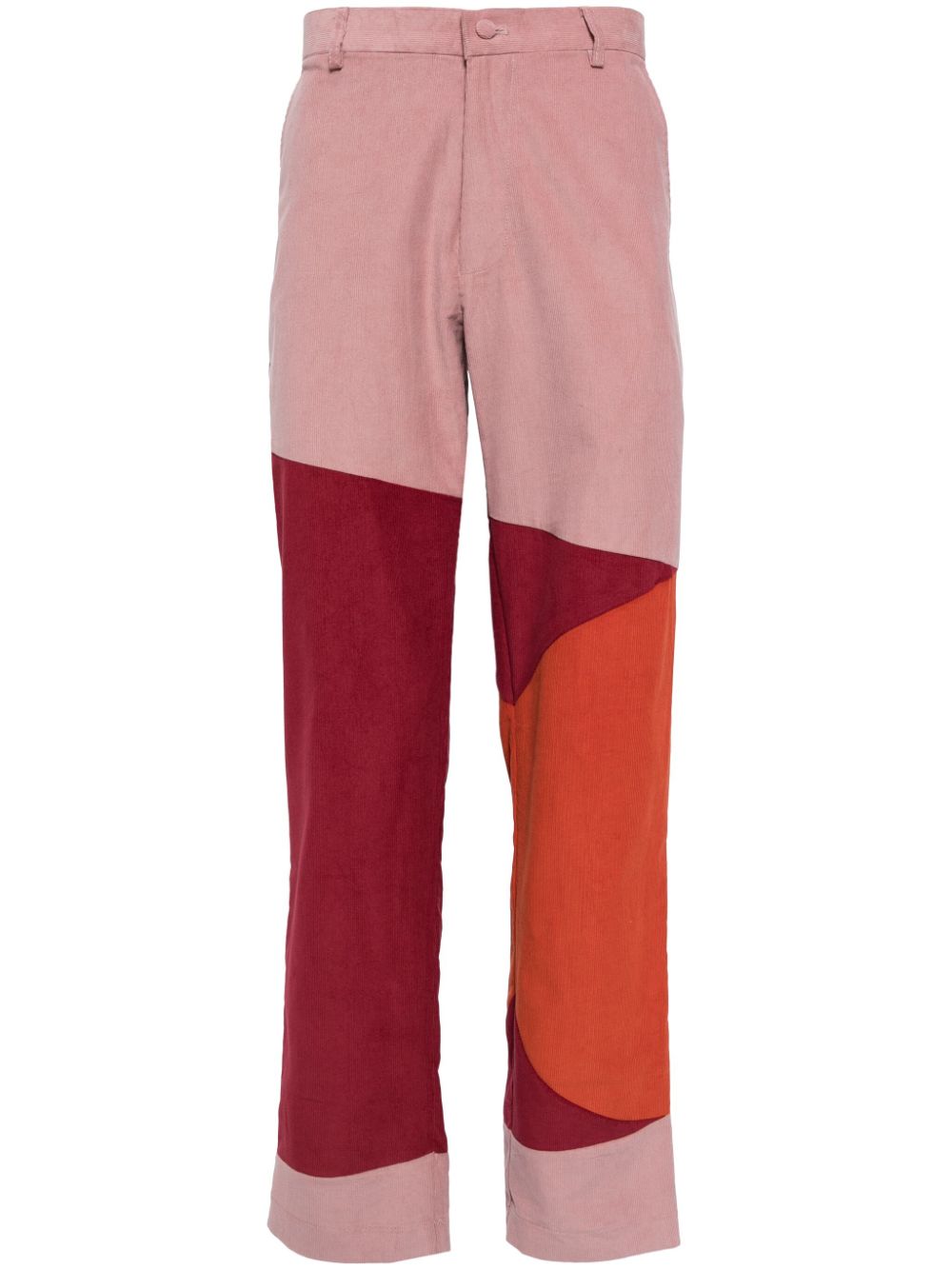 KidSuper Cordhose in Colour-Block-Optik - Rosa von KidSuper