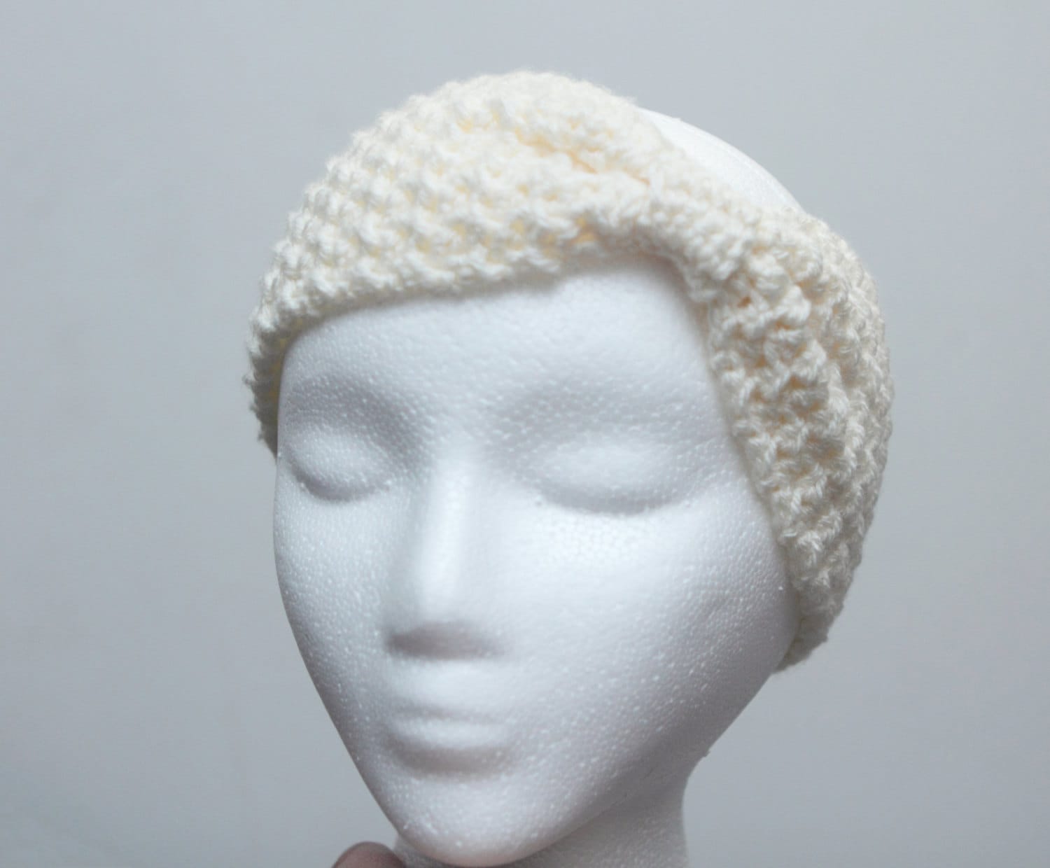 Creme Häkeln Stirnband Bogen Ohr Wärmer - Moss Stitch Crochet Erwachsene Stocking Stuffer Creme Häkeln Stirnband Bogen Ohr Wärmer - Moss Stitch Crochet Erwachsene Stocking Stuffer von KidaliaKrochet