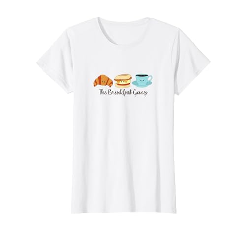 Damen Kaffee, englisches Muffin-Frühstückssandwich, Croissant, Brunch T-Shirt Damen Kaffee, englisches Muffin-Frühstückssandwich, Croissant, Brunch T-Shirt von Kidcore Kawaii Cute Stuff