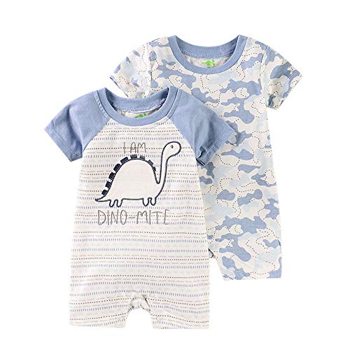 Kiddiezoom Baby Jungen Strampler, 100 % Bio-Baumwolle, 2er-Pack Overall, 2er-Pack Dinosaurier-Design, 56 Kiddiezoom Baby Jungen Strampler, 100 % Bio-Baumwolle, 2er-Pack Overall, 2er-Pack Dinosaurier-Design, 56 von Kiddiezoom