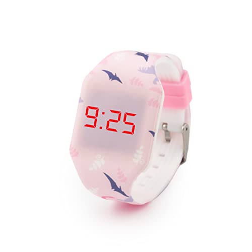 Kiddus Digital LED Uhr für Mädchen, Jungen. Soft Silikon Armbanduhr für Kinder und Erwachsene. Langlebige Japanische Batterie. Augen von Kiddus