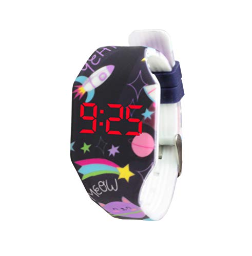 Kiddus Digital LED Uhr für Mädchen, Jungen. Soft Silikon Armbanduhr für Kinder und Erwachsene. Langlebige Japanische Batterie. Leicht zu lesen und die Zeit zu Lernen von Kiddus