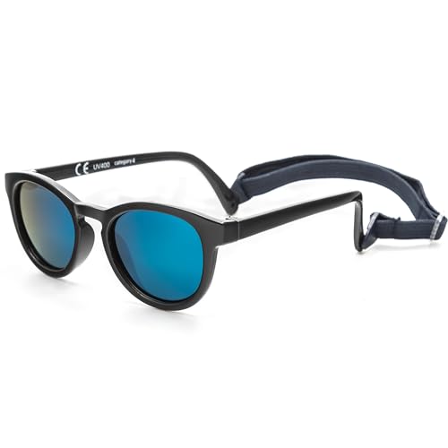 Kiddus Baby Jungen und Mädchen Sonnenbrillen ab 0 Monaten UV400 Sonnenfilter 100% UV-Schutz Polarisiert Baby Wanderlust Kollektion, marineblau, A partir de 0 meses von Kiddus