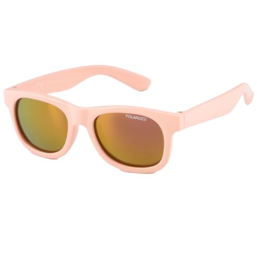 Kiddus Polarisierte Sonnenbrille Baby Mädchen & Baby Jungen, Kinder 8-24 Monate, Kindersonnenbrille 1 Jahre, 100% UV-Schutz, Flexible Rahmen, Reisezubehör von Kiddus
