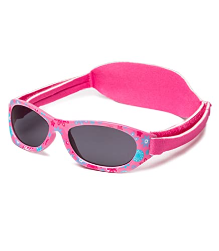 Kiddus Baby Sonnenbrille für Neugeborene, Jungen und Mädchen. Ab 0 Monate bis 2 Jahre. 100% Sonnenfilterschutz UV400 . Verstellbarer weicher Riemen. BPA-frei von Kiddus