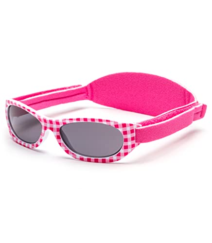 Kiddus Baby Sonnenbrille für Kleinkinder, Jungen und Mädchen, Ab 6 Monate bis 2 Jahre, 100% Sonnenfilterschutz UV400, Verstellbarer weicher Riemen, BPA-frei, Reisezubehor von Kiddus