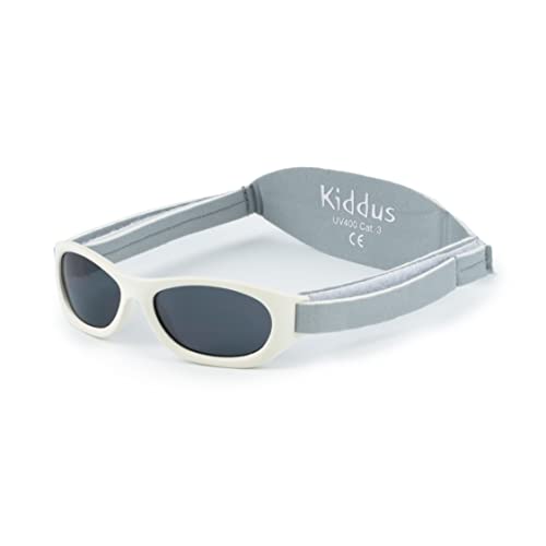 Kiddus Sonnenbrille für Neugeborene, Babys 0-2 Jahre. UV400 CAT3. EU-zertifiziert. Leicht & bequem. Einfarbiges modell von Kiddus