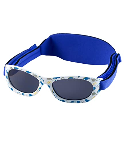 Kiddus Baby Sonnenbrille für Neugeborene, Jungen und Mädchen. Ab 0 Monate bis 2 Jahre. 100% Sonnenfilterschutz UV400 Verstellbarer weicher Riemen. BPA-frei. Mit Verschiedenen Mustern von Kiddus