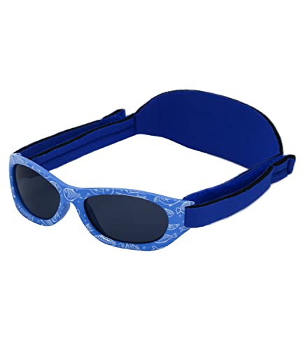 Kiddus Baby Sonnenbrille für Neugeborene, Jungen und Mädchen. Ab 0 Monate bis 2 Jahre. 100% Sonnenfilterschutz UV400 Verstellbarer weicher Riemen. BPA-frei. Mit Verschiedenen Mustern von Kiddus