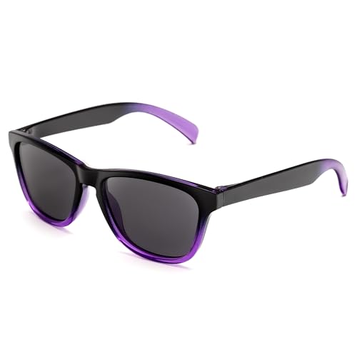 Kiddus Sonnenbrille für Jungen und Mädchen. Ab 6 Jahren. UV400 100% Schutz gegen Ultraviolette Sonnenstrahlen. Polarisierte Linsen. Durchscheinende Farben von Kiddus