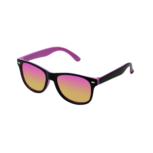 Kiddus POLARISIERTE Sonnenbrille für Jungen und Mädchen. Ab 6 Jahren. UV400 100% Schutz gegen Ultraviolette Sonnenstrahlen. Entworfen in Barcelona. Schwarz und Fuchsia von Kiddus