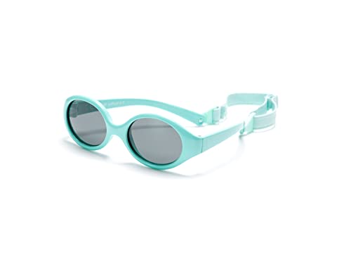 Kiddus Baby Sonnenbrille 0-6 Monate, Mädchen & Jungen, 100% UV-Schutz, Flexible Rahmen, Reisezubehör von Kiddus