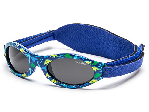 Kiddus Polarisierte Babysonnenbrille für Neugeborene Jungen Mädchen. Von 0 Monaten bis 2 Jahren. 100% Schutz UV400 Sonnenfilter. Silikon-Nasensteg. Verstellbares weiches Band. BPA-Frei. PREMIUM von Kiddus