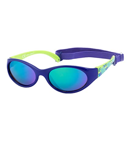 Kiddus Sonnenbrille für Kinder Mädchen Jungen. Alter ab 2 Jahren. UV400 Sonnenfilter. CAT 3. Aus Gummi. BPA-Frei. Verstellbares und abnehmbares Band von Kiddus