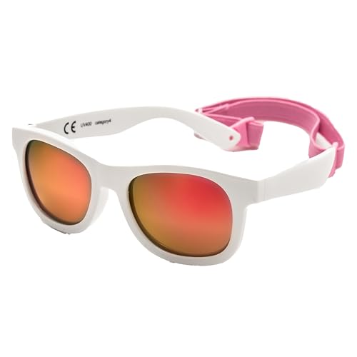 Kiddus Polarisierte Sonnenbrille Baby Mädchen & Baby Jungen, Kinder 8-24 Monate, Kindersonnenbrille 1 Jahre, 100% UV-Schutz, Flexible Rahmen, Reisezubehör von Kiddus