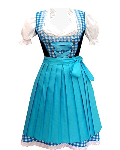 3tlg. Kinder Dirndl KD125 /104 von Kiddy Tracht