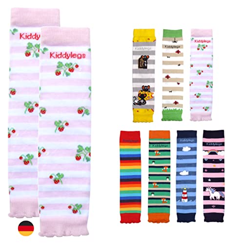 Kiddylegs® Baby- und Kinderstulpen Premium aus Bio-Baumwolle kbA (Erdbeerzeit) von Kiddylegs