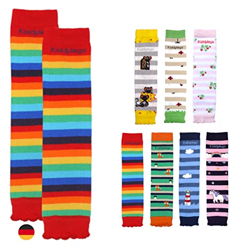 Kiddylegs® Baby- und Kinderstulpen Premium aus Bio-Baumwolle kbA (Regenbogen) von Kiddylegs