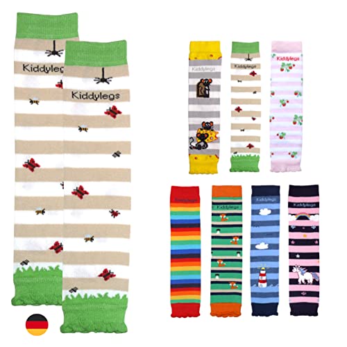 Kiddylegs® Baby- und Kinderstulpen Premium aus Bio-Baumwolle kbA (Wiesenleben) von Kiddylegs