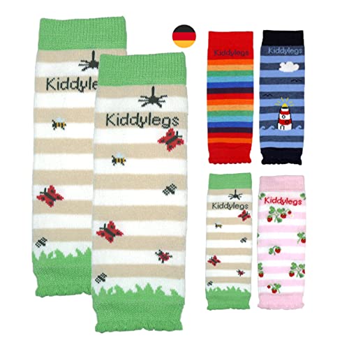 Kiddylegs® Babystulpen Premium Mini Beinwärmer für Neugeborene (Wiesenleben) von Kiddylegs