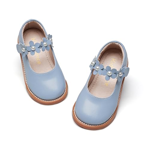 Kiderence Flache Abendschuhe für Mädchen, Schul-Oxford-Schuhe, Marry Jane (Kleinkind/Kleinkinder) Marine Blau-26 von Kiderence