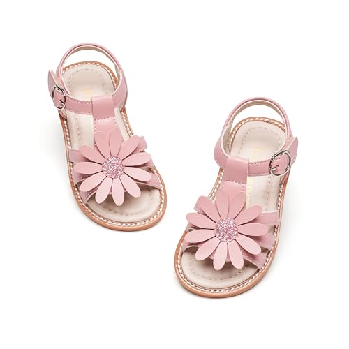 Kiderence Kleinkind Mädchen Sandalen Kleine Mädchen Kinder Sommerschuhe Kleinkind Rosa Sandalen Größe 26 von Kiderence