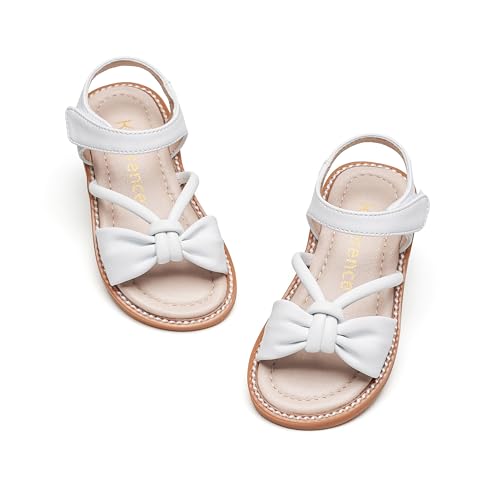 Kiderence Kleinkind Mädchen Sandalen Kleine Mädchen Kinder Sommerschuhe Kleinkind Weiß Sandalen Größe 29 von Kiderence