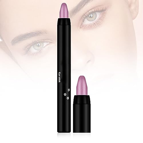 Wasserfester Glitzer-Lidschattenstift Make-up-Stift, 16 Colors Highlight Eyeshadow Pen Waterproof Glitter Eyeshadow Eyeliner Pen, Lidschatten Stift Crayon Lidschattenstift Shimmer Cream (#07) von Kidmis