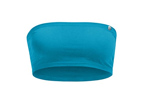 kidneykaren Damen Mini-Tube Bandeau-Top, Blau (fidjii), M von Kidneykaren