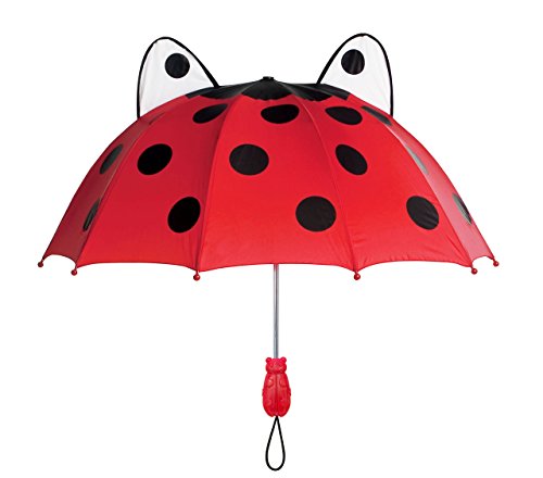 Kidorable Regenschirm mit Marienkäfer-Motiv, Rot - Rot - Erwachsene von Kidorable