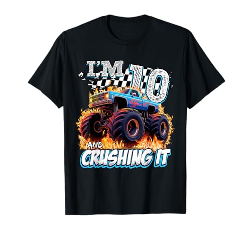 10 Year Old Boys Monster Truck It's My 10th Birthday Party T-Shirt 10 Year Old Boys Monster Truck It's My 10th Birthday Party T-Shirt von Kids 10th Birthday Monster Truck Outfit
