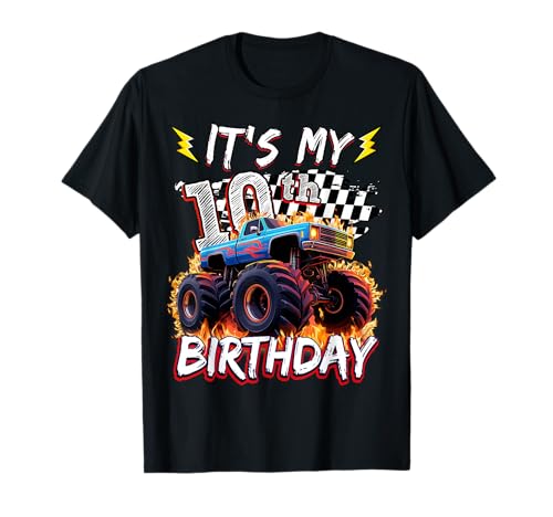 10 Year Old Boys Monster Truck It's My 10th Birthday Party T-Shirt 10 Year Old Boys Monster Truck It's My 10th Birthday Party T-Shirt von Kids 10th Birthday Monster Truck Outfit