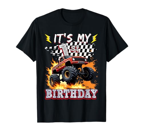 1 Year Old Boys Monster Truck It's My 1st Birthday Party T-Shirt 1 Year Old Boys Monster Truck It's My 1st Birthday Party T-Shirt von Kids 1st Birthday Monster Truck Outfit