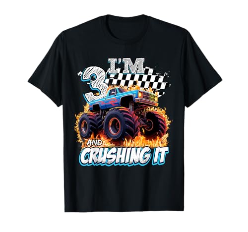 3 Year Old Boys Monster Truck It's My 3rd Birthday Party T-Shirt 3 Year Old Boys Monster Truck It's My 3rd Birthday Party T-Shirt von Kids 3rd Birthday Monster Truck Outfit