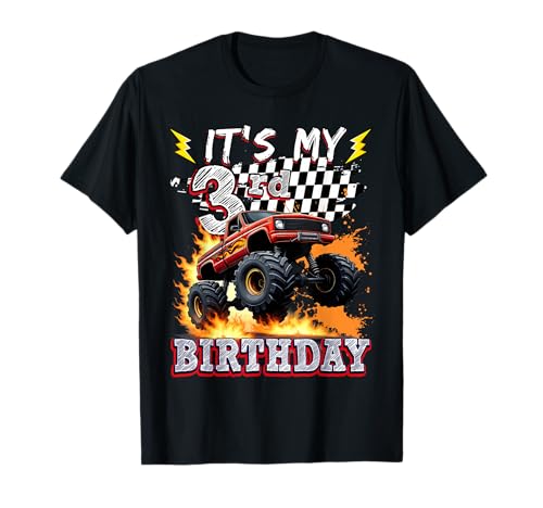 3 Year Old Boys Monster Truck It's My 3rd Birthday Party T-Shirt 3 Year Old Boys Monster Truck It's My 3rd Birthday Party T-Shirt von Kids 3rd Birthday Monster Truck Outfit