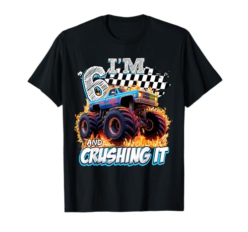 6 Year Old Boys Monster Truck It's My 6th Birthday Party T-Shirt 6 Year Old Boys Monster Truck It's My 6th Birthday Party T-Shirt von Kids 6th Birthday Monster Truck Outfit