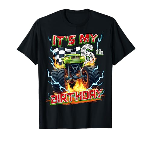 6 Year Old Boys Monster Truck It's My 6th Birthday Party T-Shirt 6 Year Old Boys Monster Truck It's My 6th Birthday Party T-Shirt von Kids 6th Birthday Monster Truck Outfit