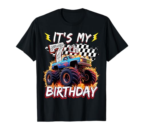 7 Year Old Boys Monster Truck It's My 7th Birthday Party T-Shirt 7 Year Old Boys Monster Truck It's My 7th Birthday Party T-Shirt von Kids 7th Birthday Monster Truck Outfit
