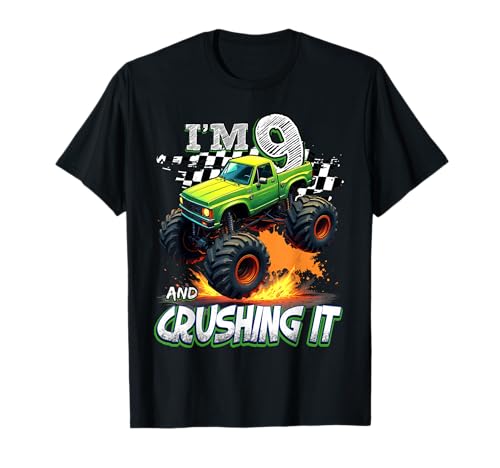 9 Year Old Boys Monster Truck It's My 9th Birthday Party T-Shirt 9 Year Old Boys Monster Truck It's My 9th Birthday Party T-Shirt von Kids 9th Birthday Monster Truck Outfit