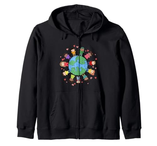 Flags of The World Cultural Diversity Kids Around The Globe Kapuzenjacke Flags of The World Cultural Diversity Kids Around The Globe Kapuzenjacke von Kids Around The Globe Cultural Diversity Flags