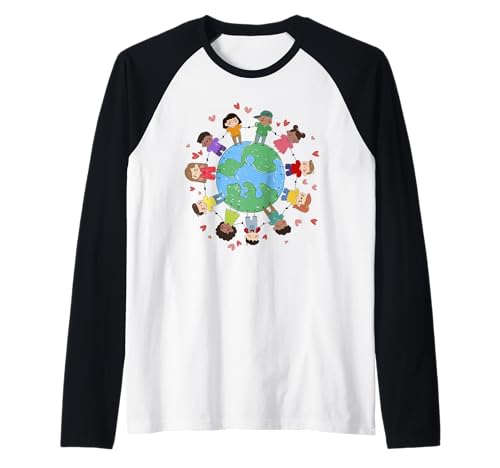 Flags of The World Cultural Diversity Kids Around The Globe Raglan Flags of The World Cultural Diversity Kids Around The Globe Raglan von Kids Around The Globe Cultural Diversity Flags
