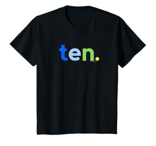 Kinder 10th Birthday Shirt Boy 10 Year Old Ten | Party Ideas Age 10 T-Shirt von Kids Birthday Shirts by alphabet lab