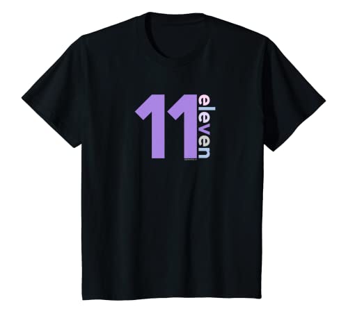 Kinder 11th Birthday Shirt Girl 11 Year Old Eleven | Age 11 Party T-Shirt von Kids Birthday Shirts by alphabet lab